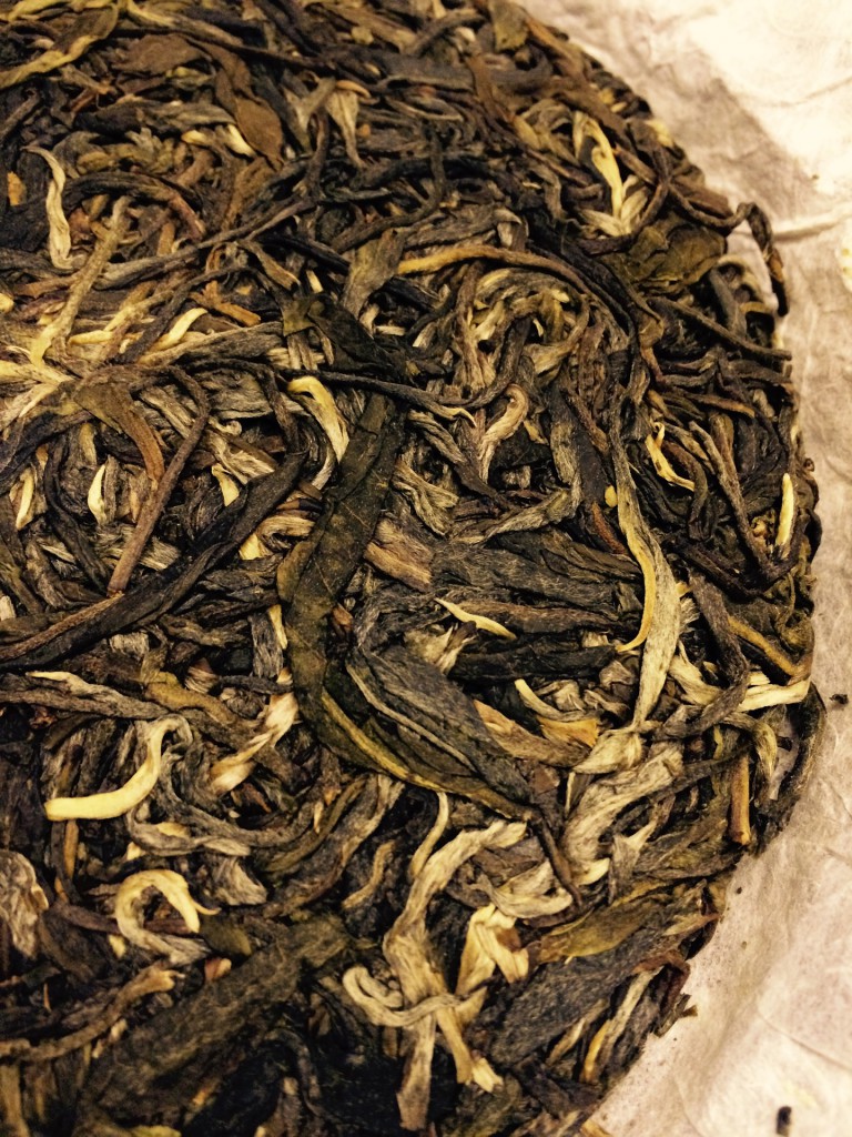 Nahaufnahme von losem Pu Erh Tee